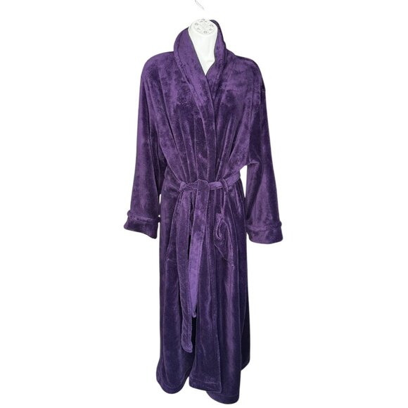 Charter Club Intimates Plush Purple Bathrobe - Picture 6 of 11